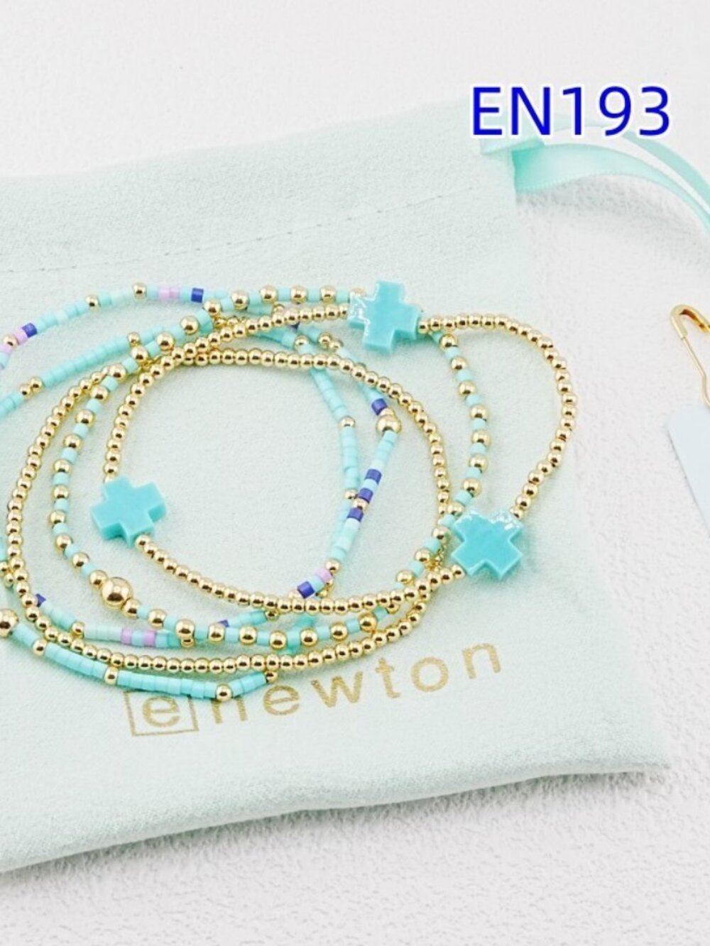 Enewton Colorful Cross Bracelet Set